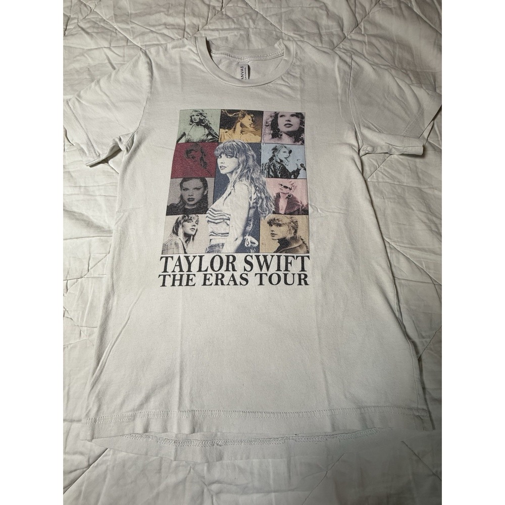 Taylor Swift The‎ Eras Tour Concert T-Shirt XS White 2023 Tour Dates Graphic